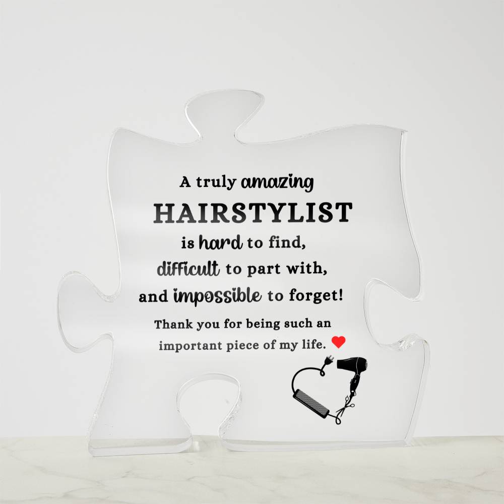 Hairstylist  (Acrylic Puzzle Plaque)