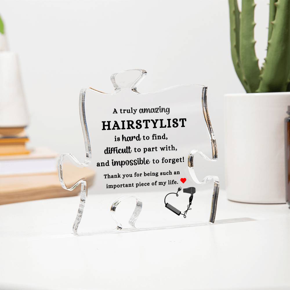 Hairstylist  (Acrylic Puzzle Plaque)