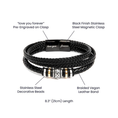 To My Grandson | As You Grow Older (Love You Forever Bracelet)