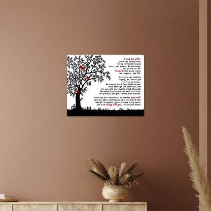 A Limb Has Fallen | Cardinals (Memorial Metal Art Canvas)