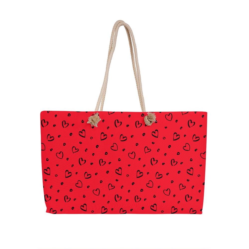 Black Hearts (Weekender Tote Bag)