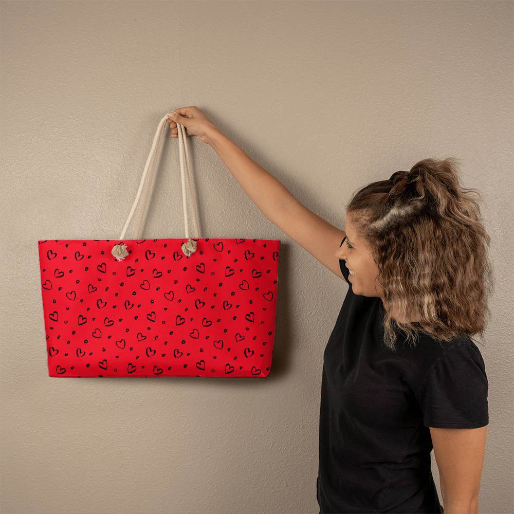 Black Hearts (Weekender Tote Bag)