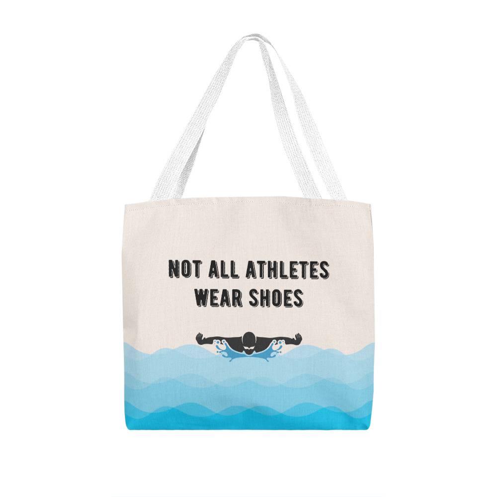 Not All Athletes Wear Shoes Gift For Swimmers Tote Bag