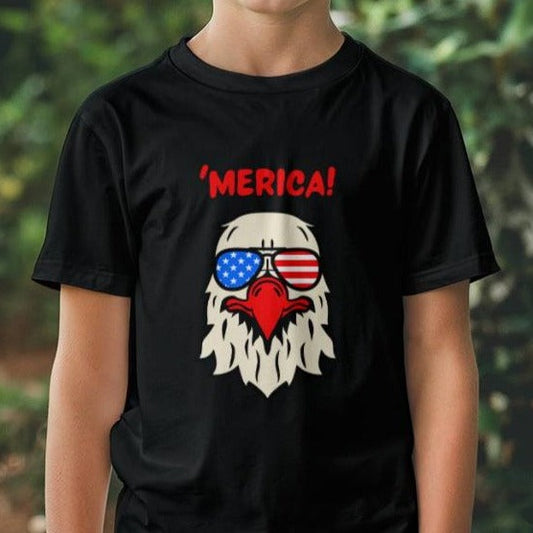 'Merica (Eagle In Sunglasses Kids T-shirt)