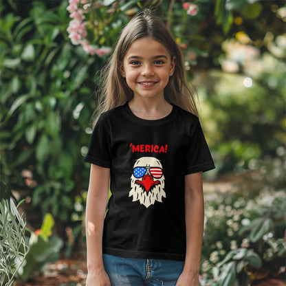 'Merica (Eagle In Sunglasses Kids T-shirt)