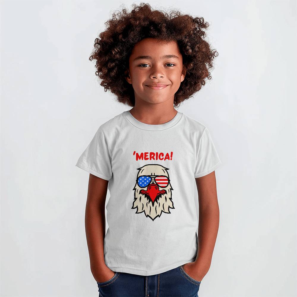 'Merica (Eagle In Sunglasses Kids T-shirt)