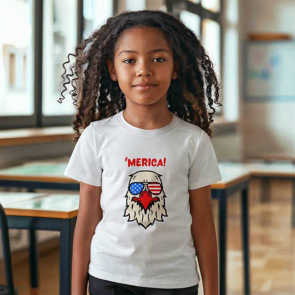 'Merica (Eagle In Sunglasses Kids T-shirt)