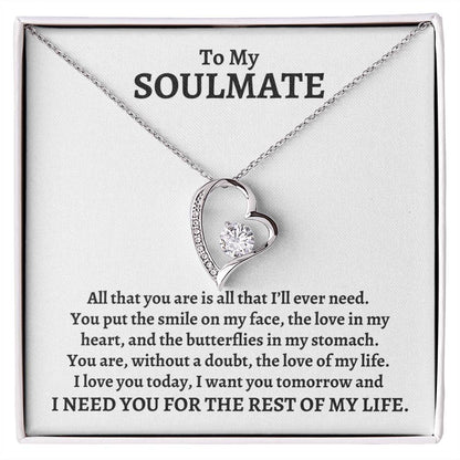 To My Soulmate, All That You Are | Forever Love Necklace