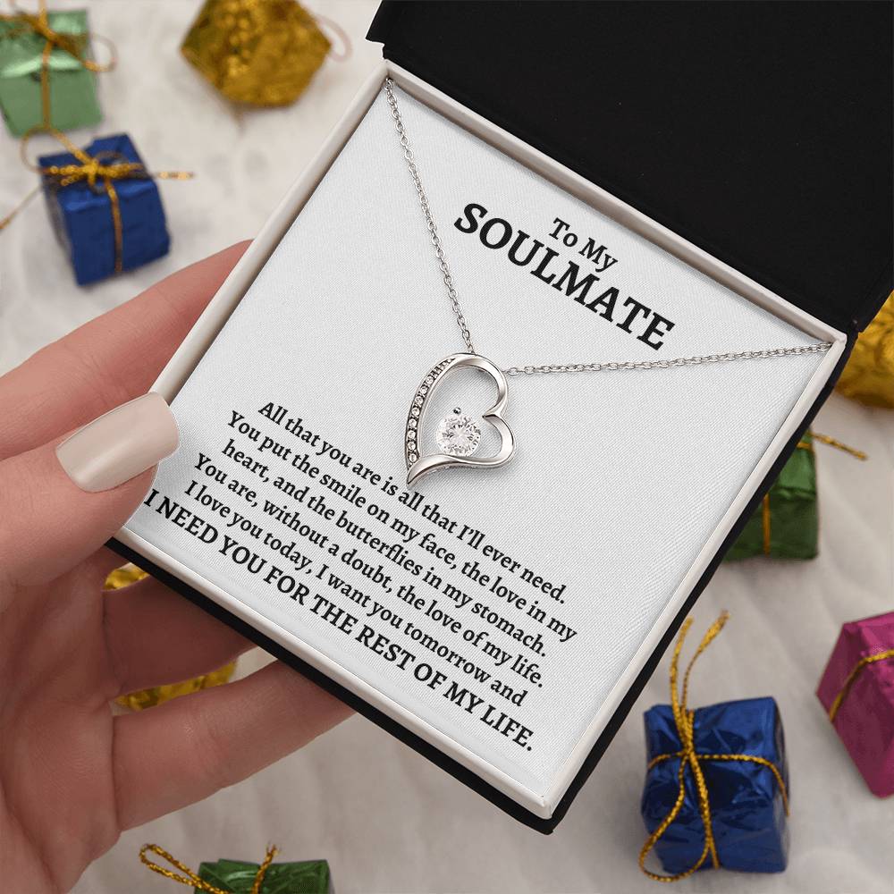 To My Soulmate, All That You Are | Forever Love Necklace