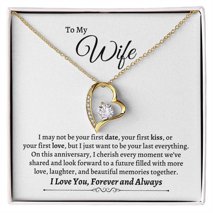 To My Wife | Love You Forever And Always Forever Love Necklace