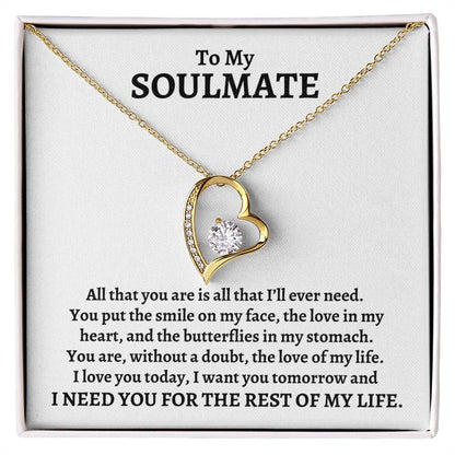 To My Soulmate, All That You Are | Forever Love Necklace