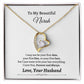 To My Beautiful, Love Your Husband Personalized Forever Love Necklace