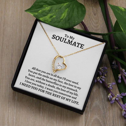 To My Soulmate, All That You Are | Forever Love Necklace