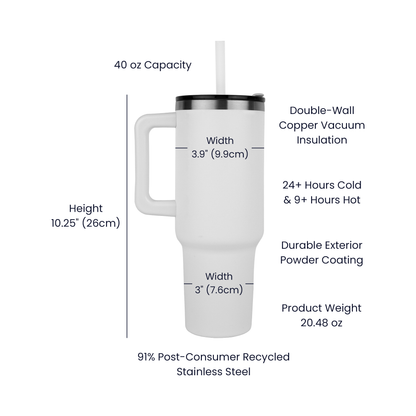 Coffee Mode All Day Every Day 40oz Insulated Tumbler