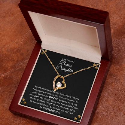 To My Bonus Daughter | The Gift (Forever Love Necklace)