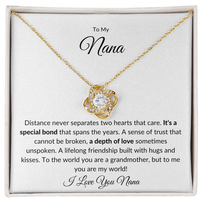 To My Nana | A Special Bond (Love Knot Necklace)