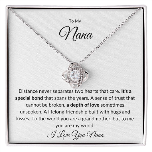 To My Nana | A Special Bond (Love Knot Necklace)