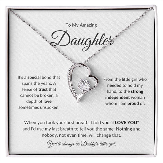 To My Amazing Daughter | A Special Bond (Forever Love Necklace)