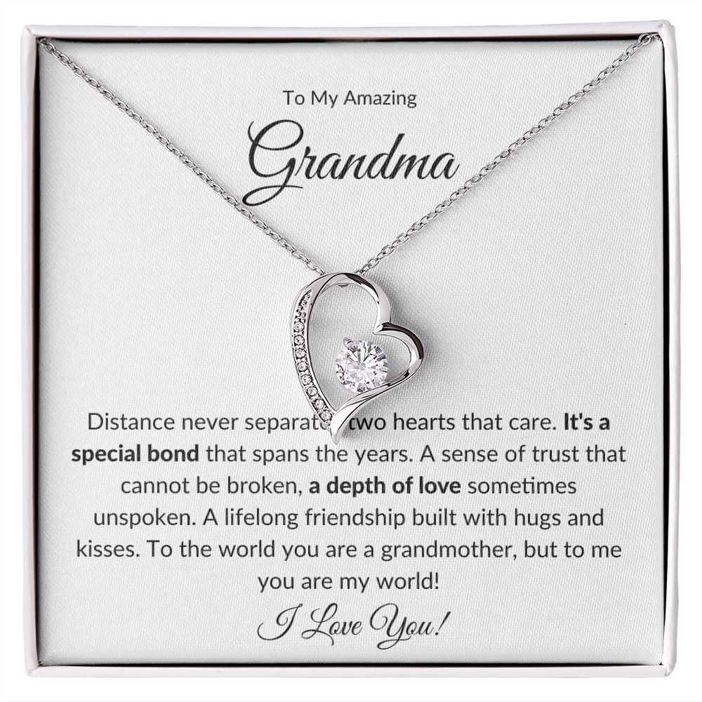To My Amazing Grandma, A Special Bond | Forever Love Necklace