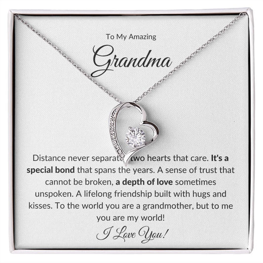 To My Amazing Grandma | A Special Bond (Forever Love Necklace)