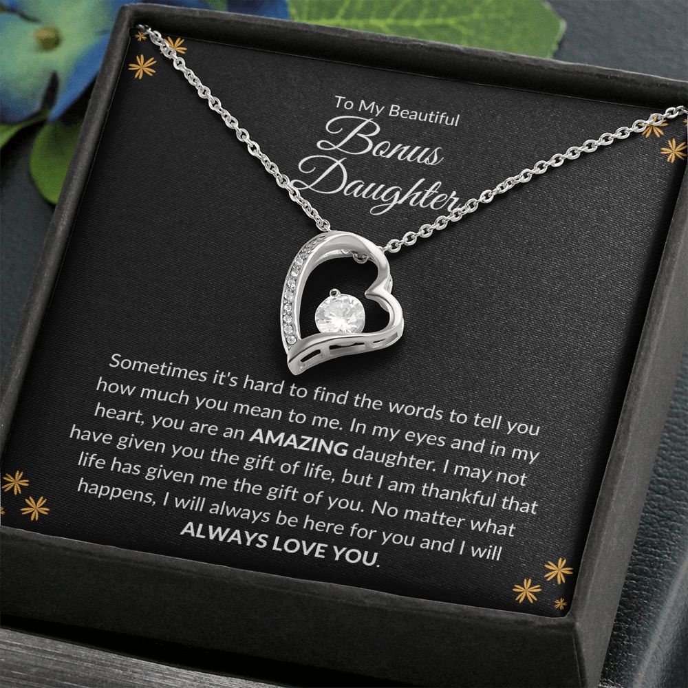To My Bonus Daughter | The Gift (Forever Love Necklace)