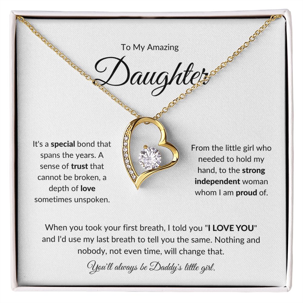 To My Amazing Daughter | A Special Bond (Forever Love Necklace)