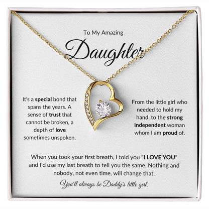 To My Amazing Daughter | A Special Bond (Forever Love Necklace)