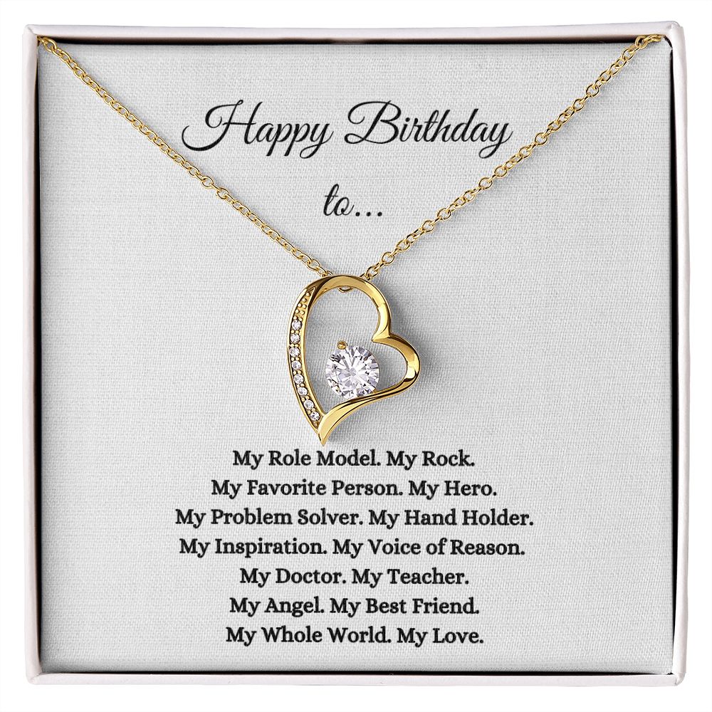 Happy Birthday Love | Forever Love Necklace