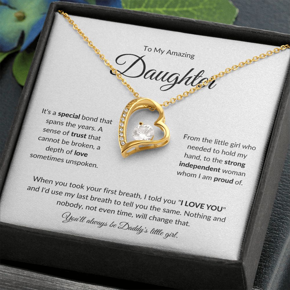 To My Amazing Daughter | A Special Bond (Forever Love Necklace)